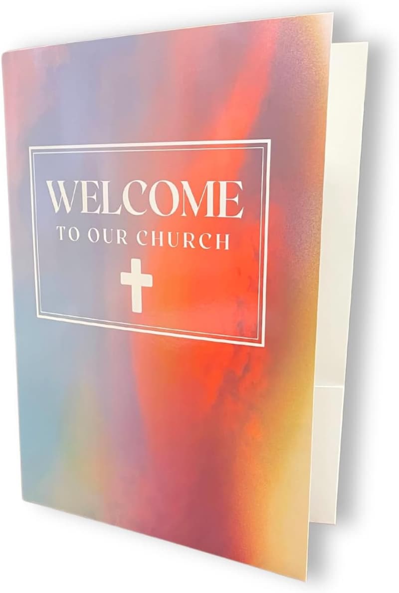 Church Visitor Gathering Folders | 25 pk | 2-Pocket Welcome Folders