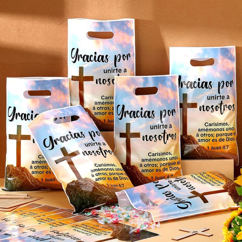 Church Welcome Gift Set: 36 Religious Bags, Pens & Bookmarks