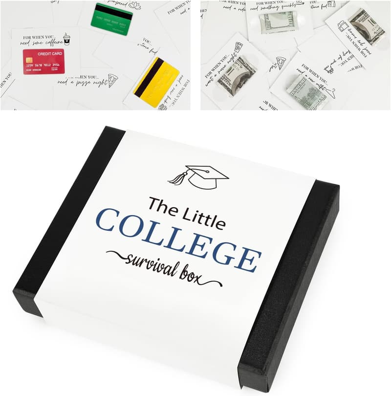 Personalized College Graduation Care Package with Gift Card Holder