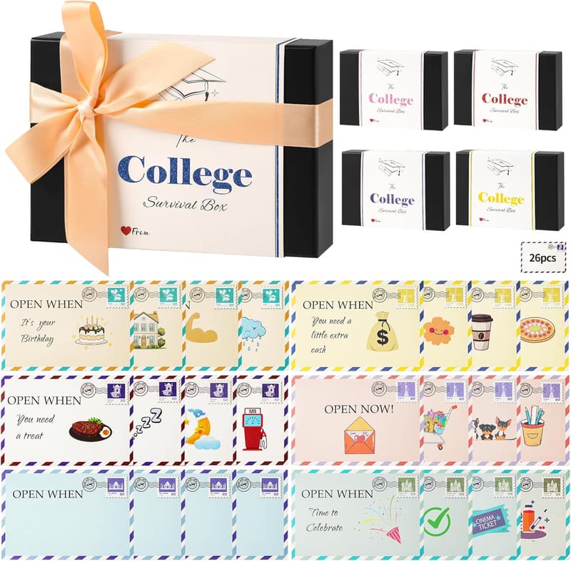 Graduation Care Package: 26-Piece Open When Envelopes