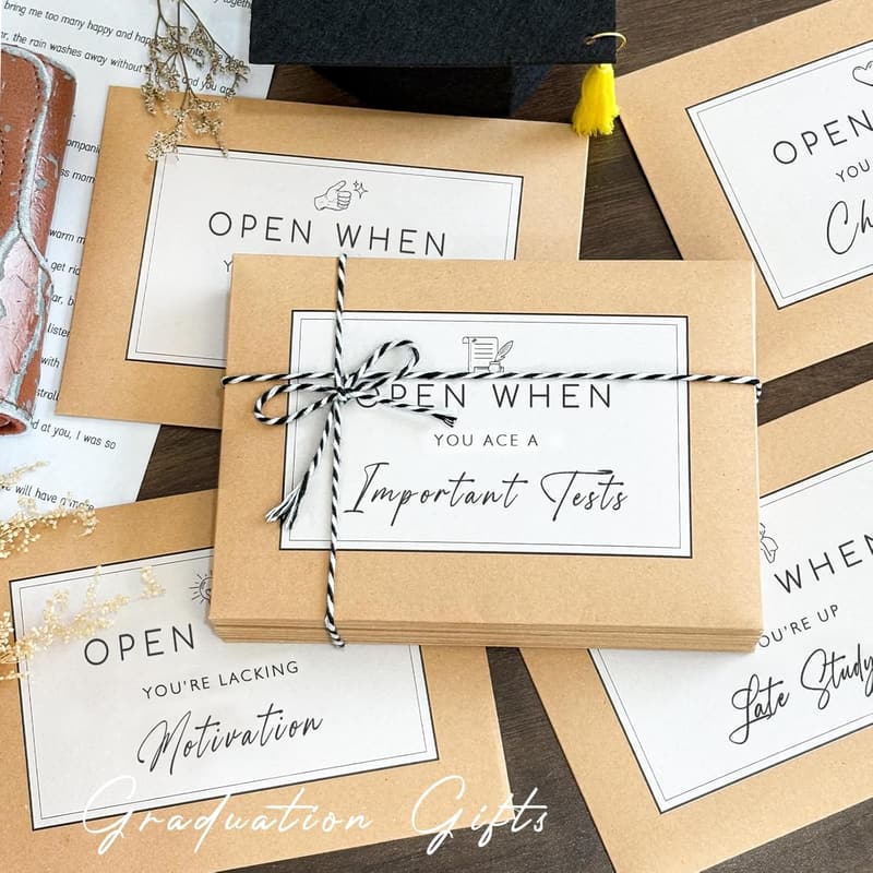 2025 Graduation Gift - 24-Piece Open When Letters Set