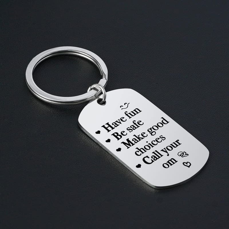 18th Birthday Keychain Gift for College Students