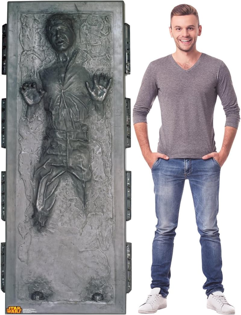 Life-Size Han Solo in Carbonite Cardboard Cutout - Star Wars