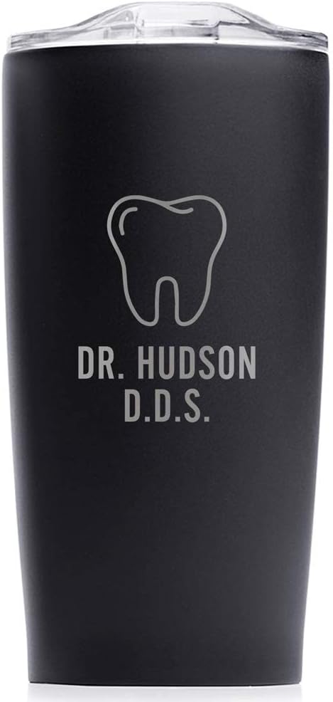 Personalized 20 oz Dentist Tumbler - Stainless Steel Travel Mug