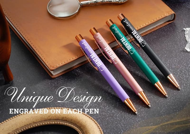 Dental Assistant Birthday Gifts - 4-Piece Ballpoint Pen Set