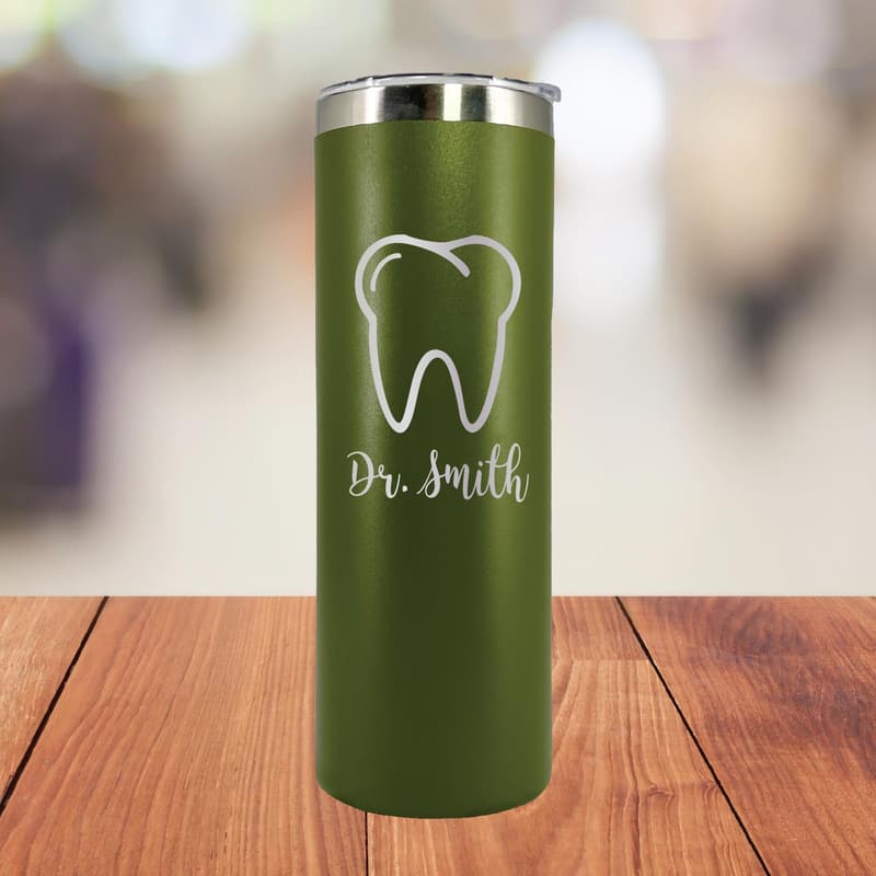 Personalized Dental Tumbler - 20 oz Laser Engraved Gift