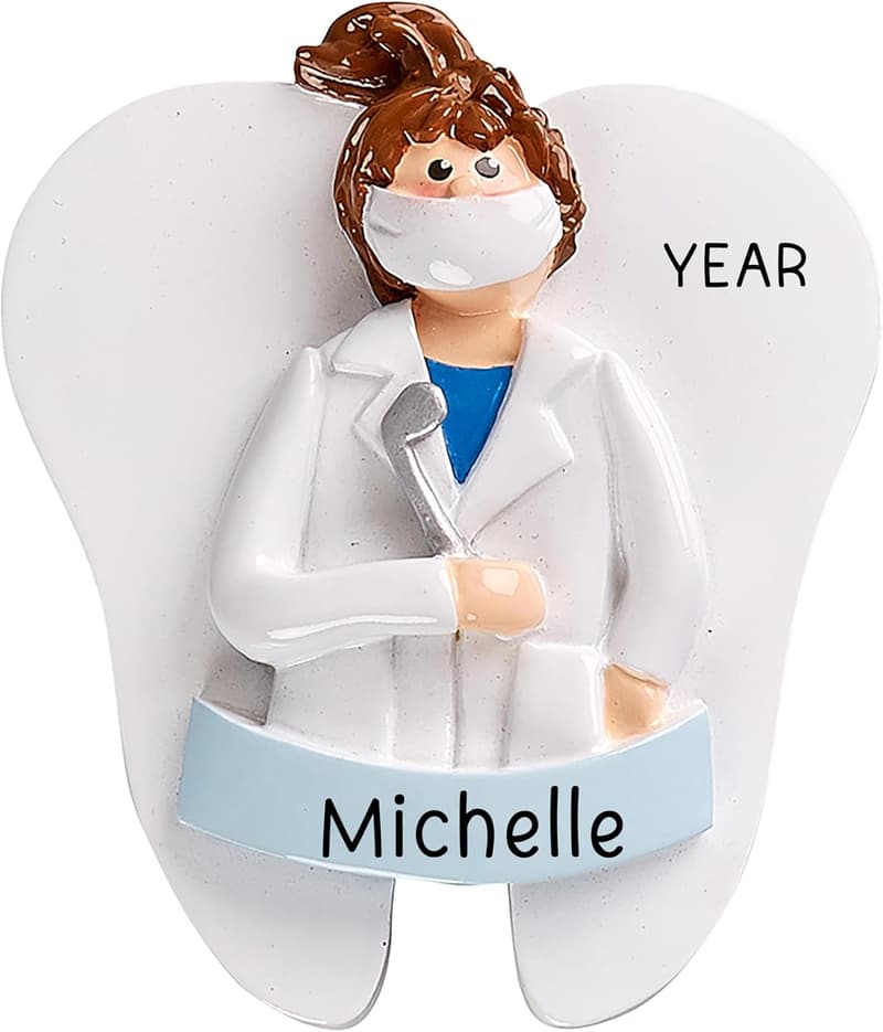 Healthcare Christmas Ornament 2024 - Personalized Dental Keepsake
