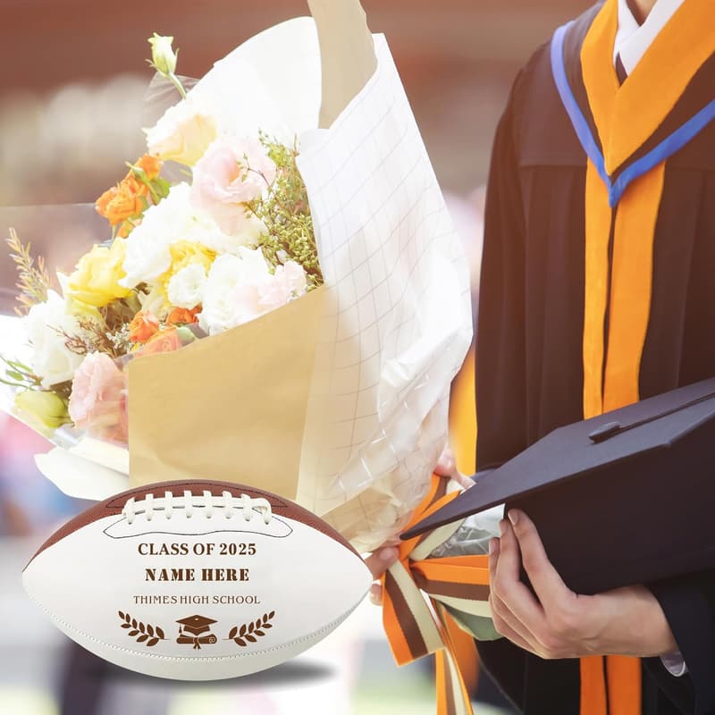 Class of 2025 Personalized Football Gift for Him