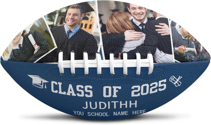 Custom Photo Football for Dad - Father's Day/Birthday Gift