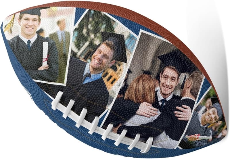 Custom Photo Football for Dad - Father's Day/Birthday Gift