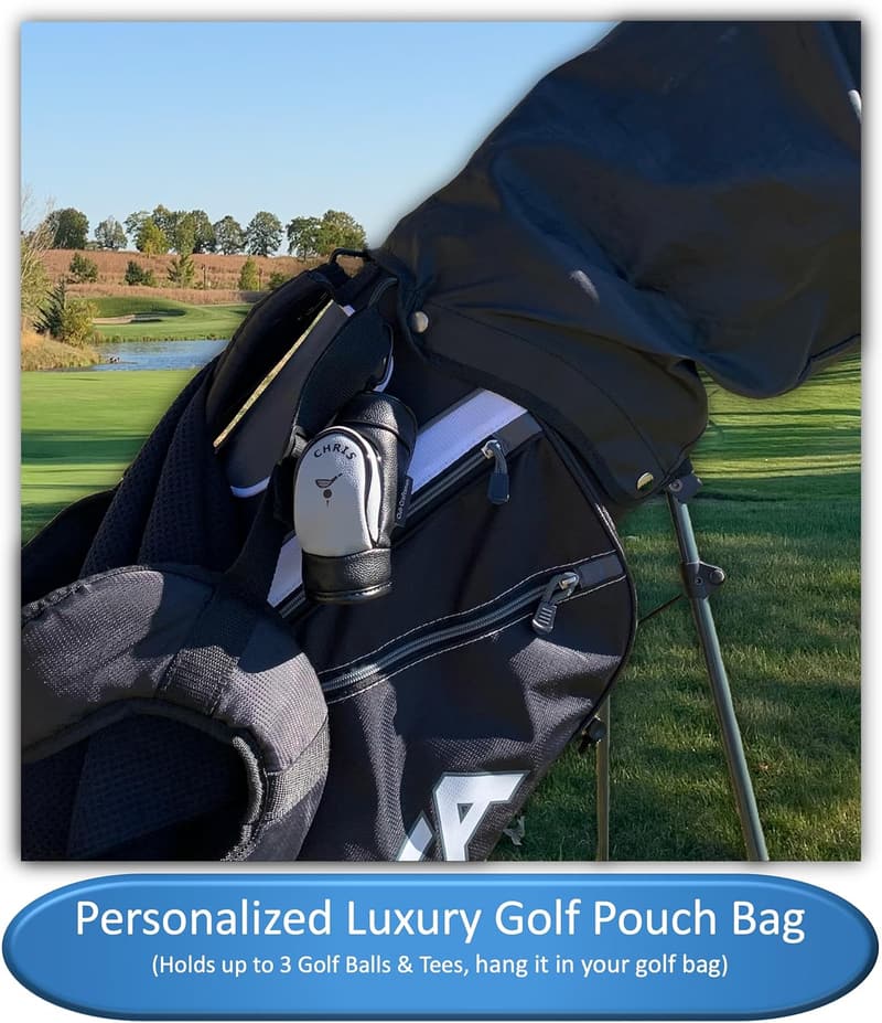 Personalized Mini Golf Ball Bag for Golf Lovers
