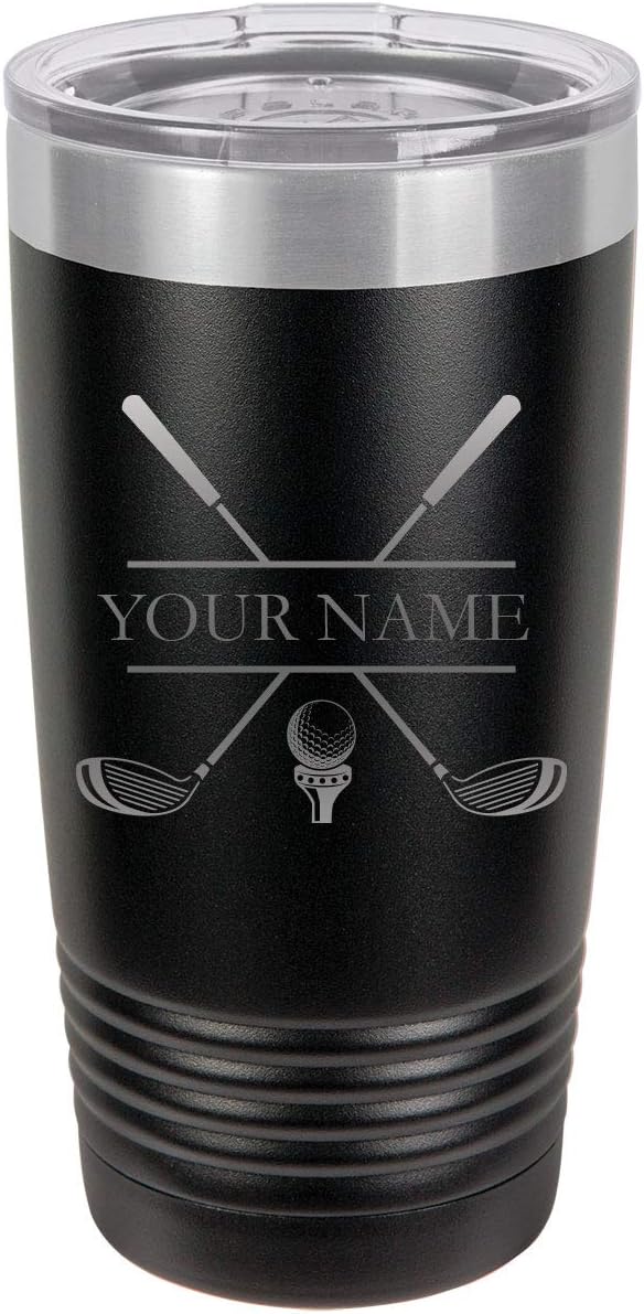 Personalized Golf Tumblers - Custom Engraved Stainless Steel Mug