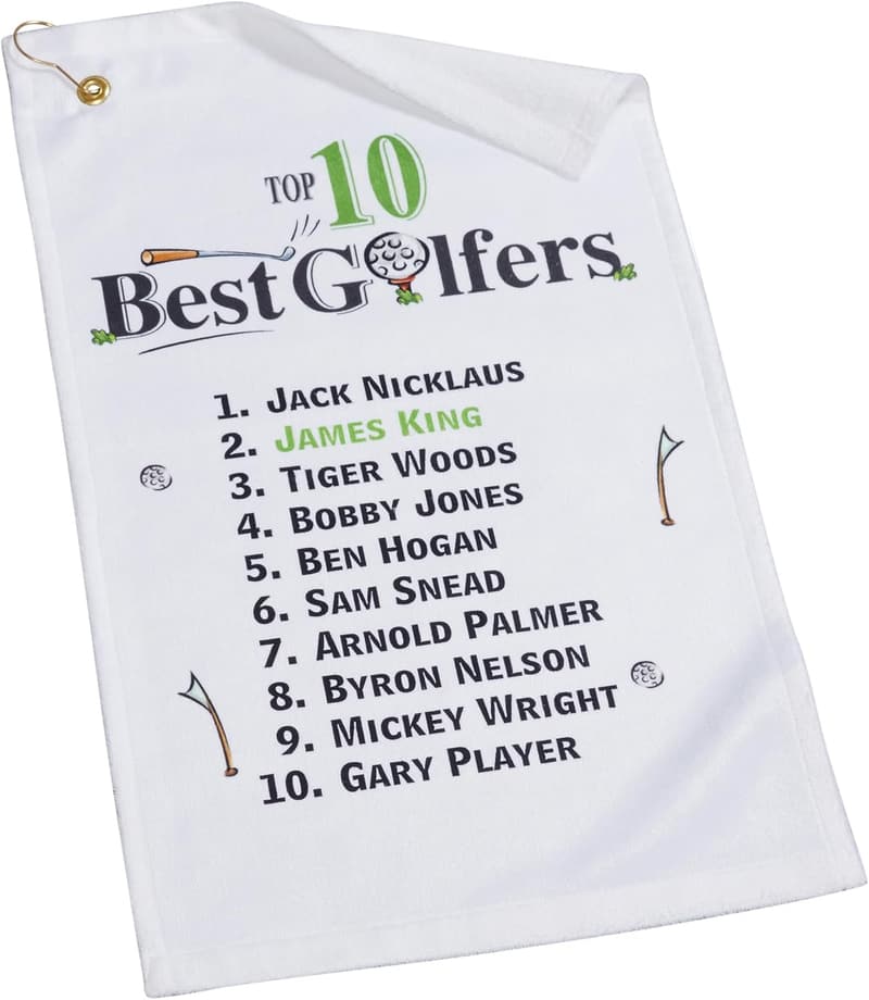 Father's Day Personalized Golf Towel - Microfiber Blend, Absorbent