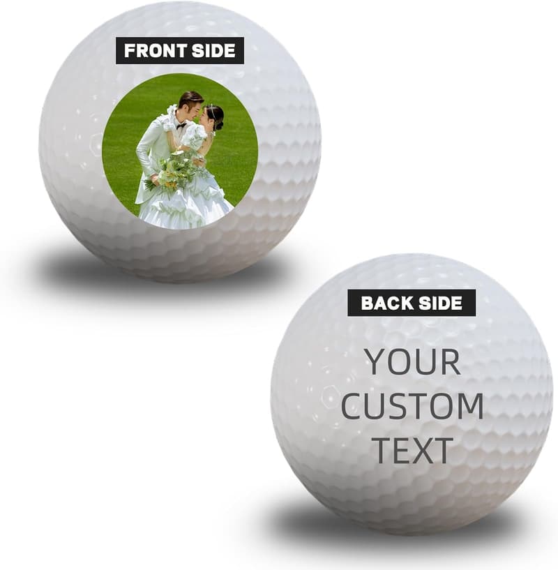 Personalized Double-Sided Golf Balls - Unique Gifts for Golf Lovers