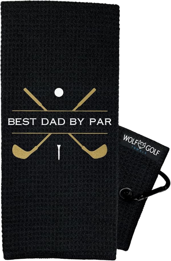 Dad Golf Towel - Embroidered Funny Gift for Men