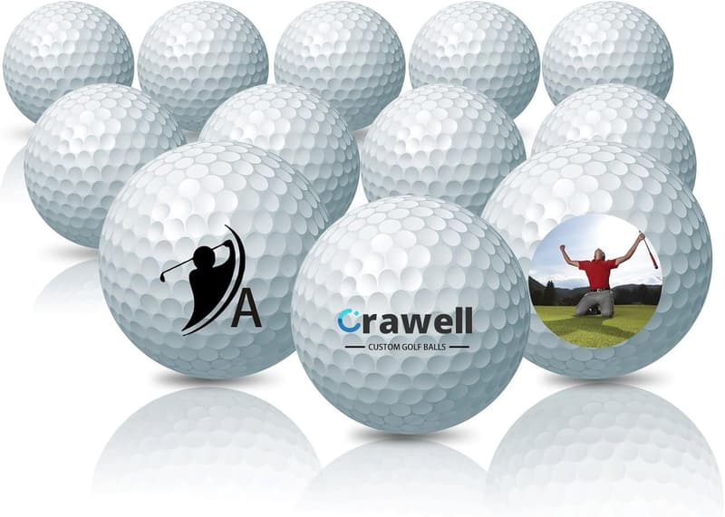 Personalized Golf Balls for Men - Custom Text or Logo