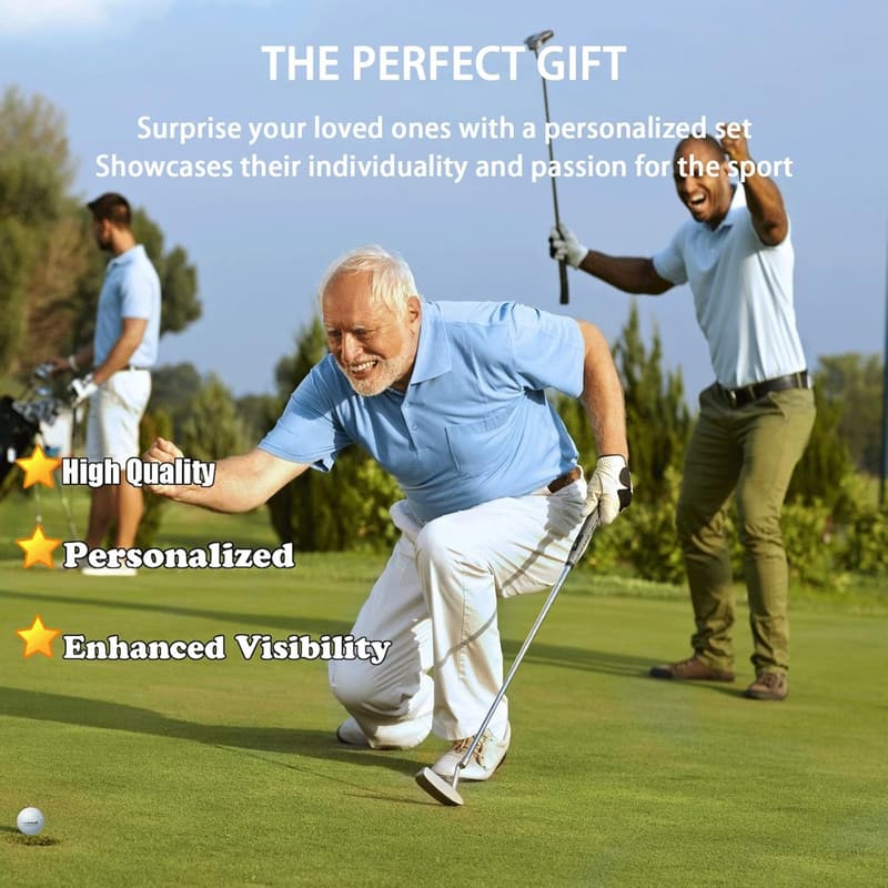 Personalized Golf Balls for Men - Custom Text or Logo