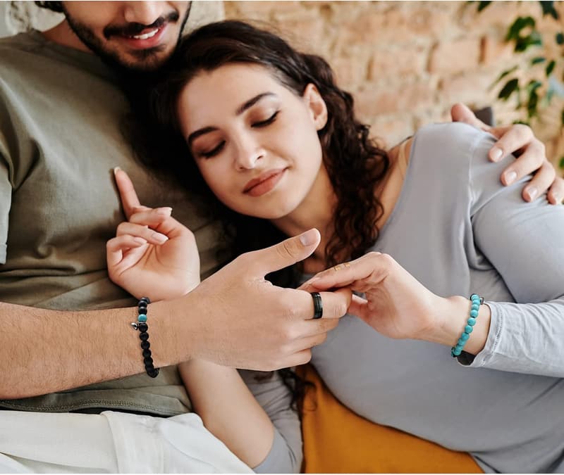 Couples' Beaded Love Bracelets - Perfect Gift for Anniversary