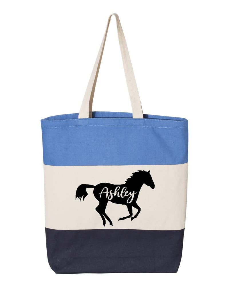 Personalized Equestrian Tote Bag for Horse Lovers