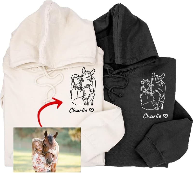 Personalized Horse Lover Photo Shirts for Men & Women