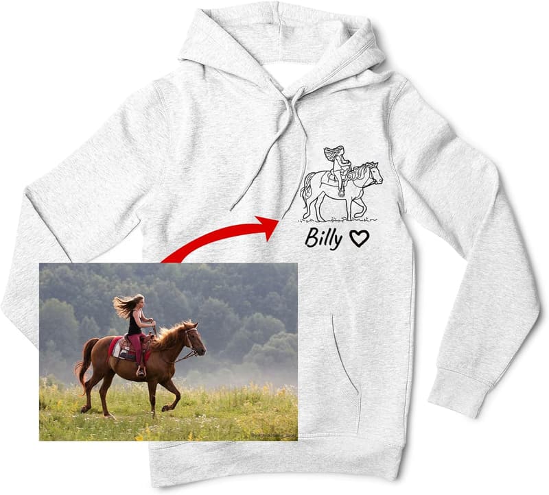 Personalized Horse Lover Photo Shirts for Men & Women