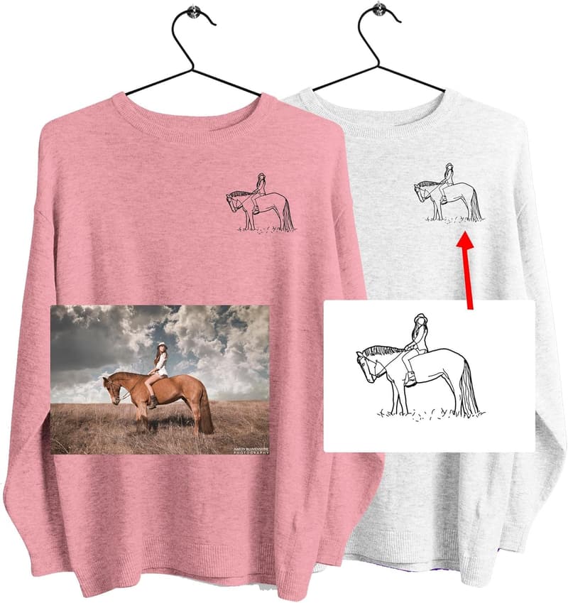 Personalized Horse Lover Photo Shirts for Men & Women