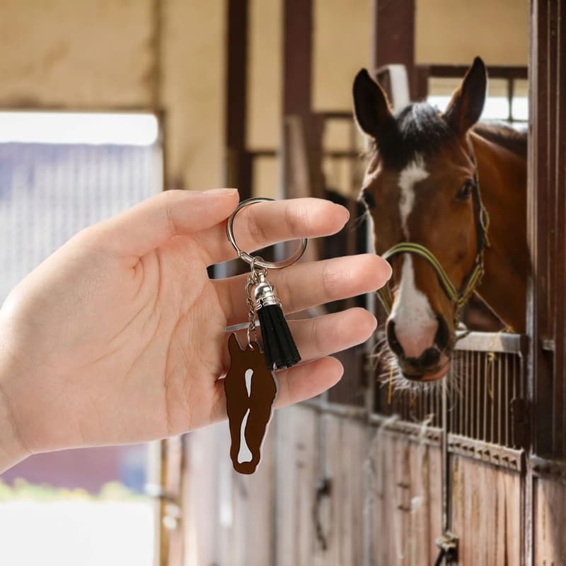 Personalized Horse Marking Keychain for Horse Lovers