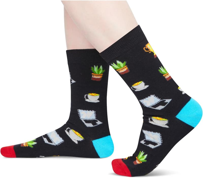 Funny Coworker Socks with Card for Office Gifts