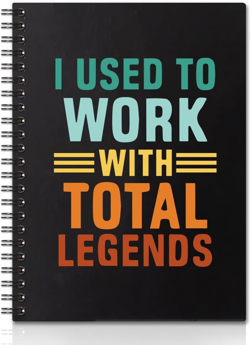 Inspirational Gold Foil Spiral Notebook for Coworker Farewell