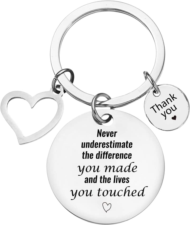 Personalized Inspirational Keychain - Stainless Steel Gift for Him/Her