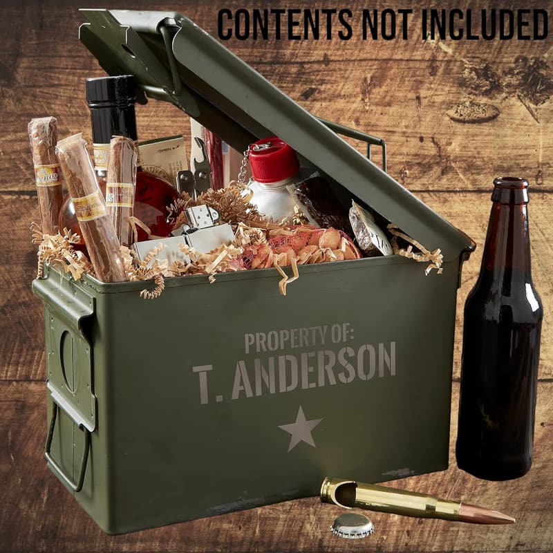 Personalized Caliber Ammo Box - Authentic Storage Solution