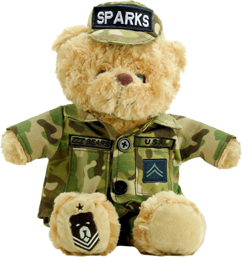 Personalized Army Teddy Bear for Boot Camp Graduates
