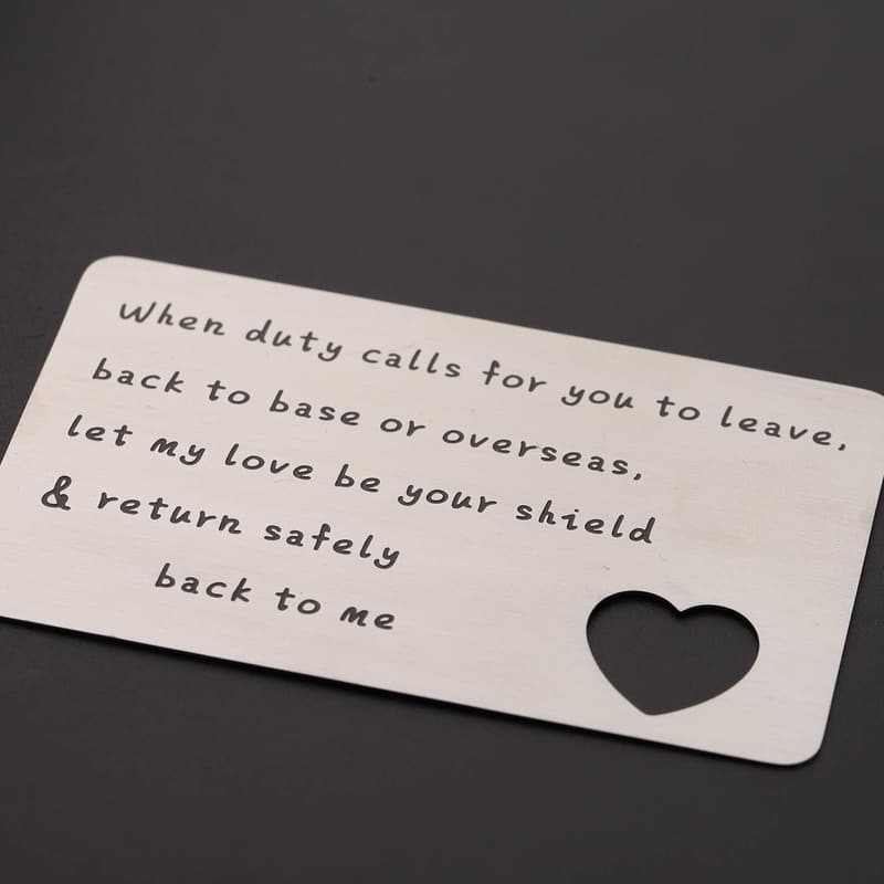 Deployment Gift Wallet Card for Military Service Members