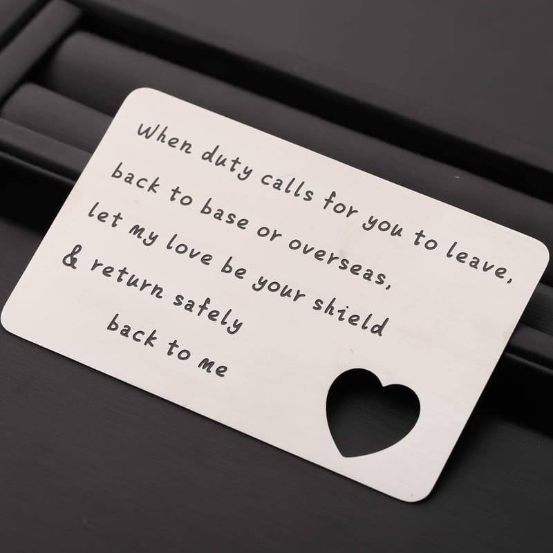 Deployment Gift Wallet Card for Military Service Members