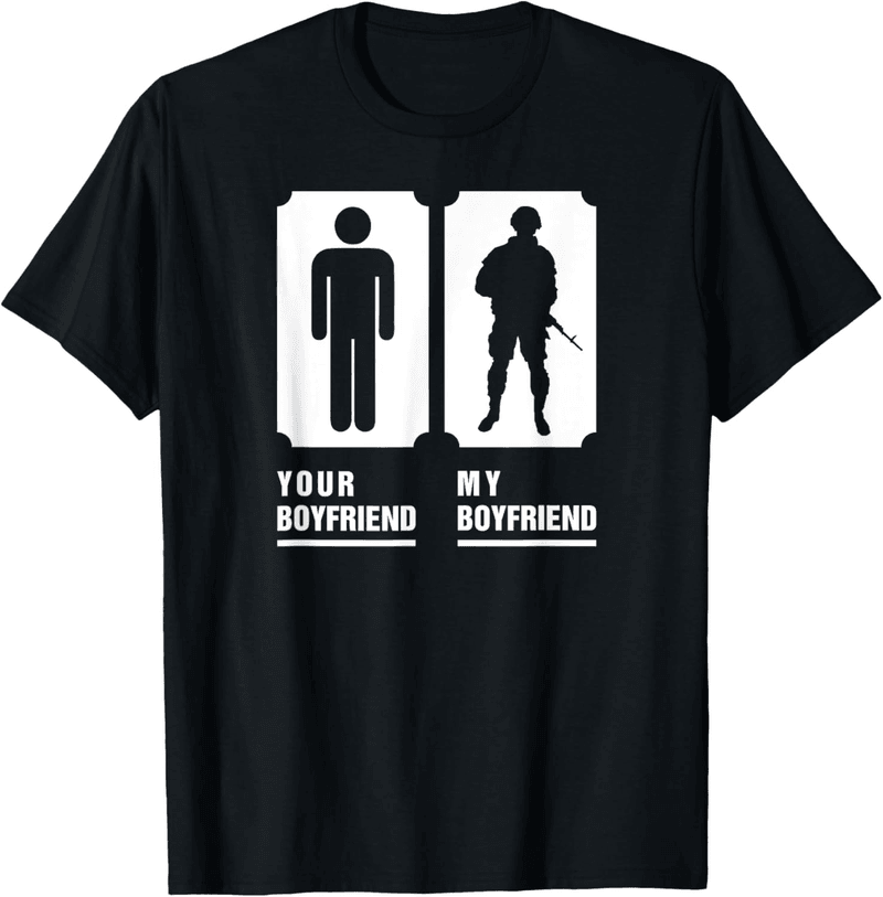 Proud Girlfriend Military Veteran T-Shirt