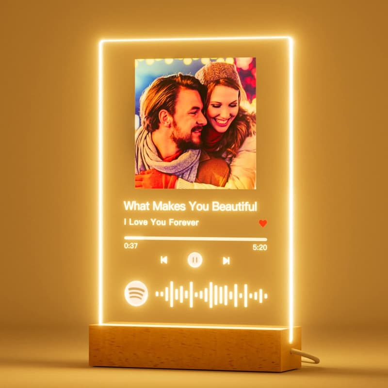 Customized Acrylic Spotify Song Plaque for Couples