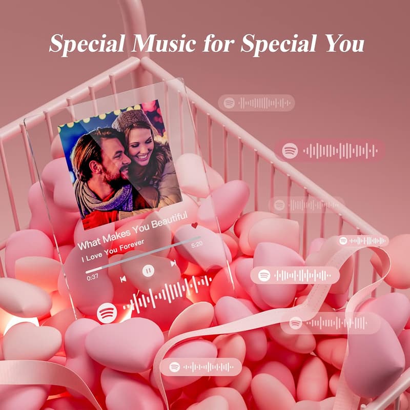 Customized Acrylic Spotify Song Plaque for Couples