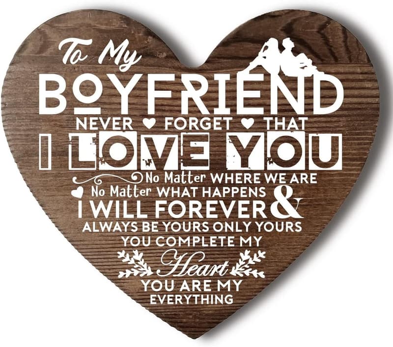 Personalized Wood Heart Sign for Valentine’s Day Gift