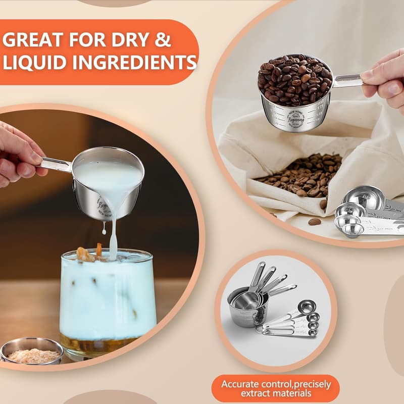 Housewarming Gift Set: Measuring Cups and Spoons for Couples