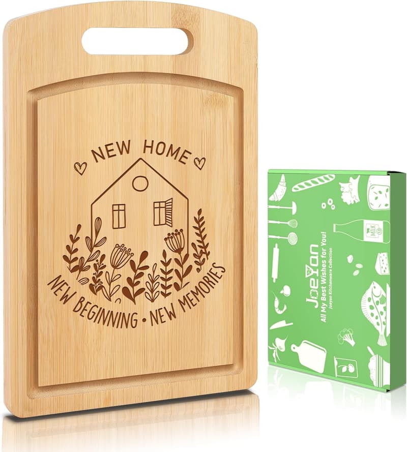 Personalized Engraved Bamboo Cutting Board for Housewarming