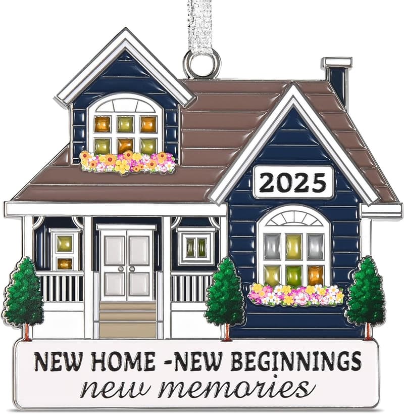 2025 Housewarming Ornament - Metal Gift for New Homeowners