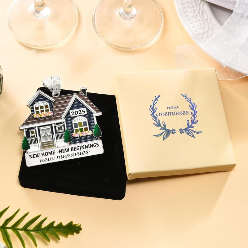2025 Housewarming Ornament - Metal Gift for New Homeowners