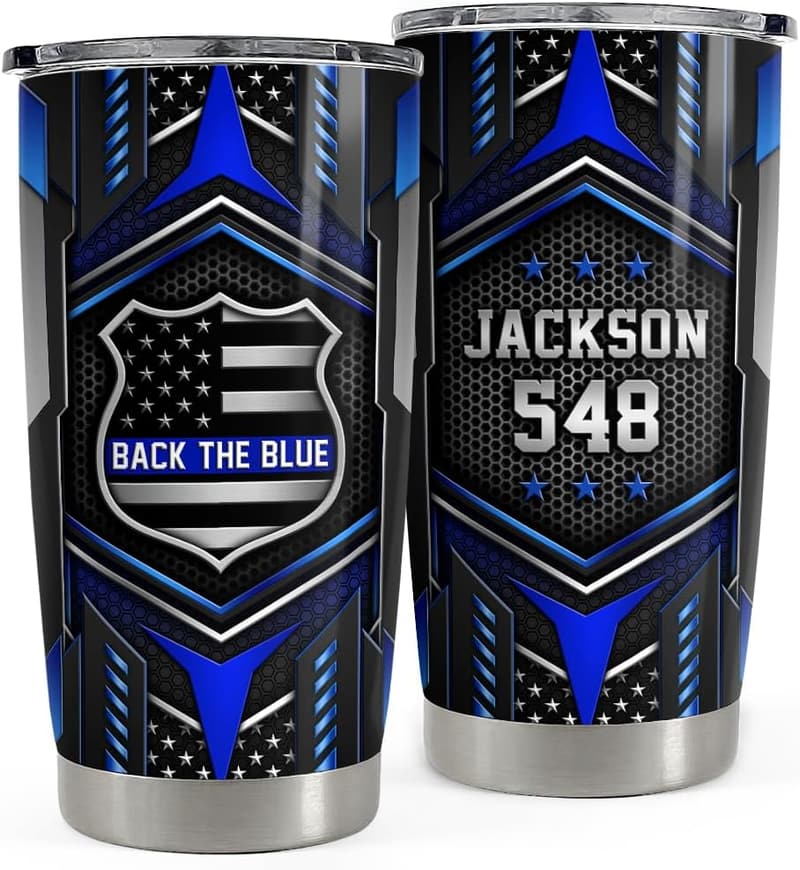 Personalized Police Officer Insulated Tumbler - 20oz & 30oz