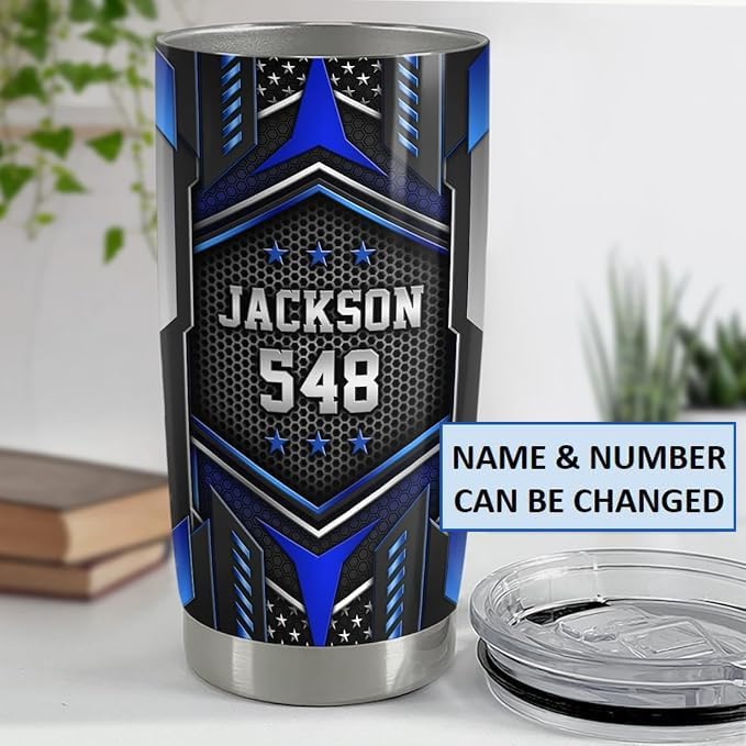 Personalized Police Officer Insulated Tumbler - 20oz & 30oz