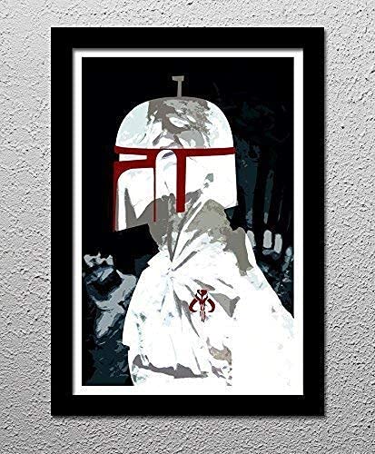 Bounty Hunter Boba Fett Star Wars Minimalist Art Poster