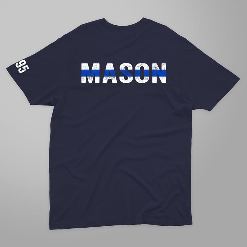 Police Retirement T-Shirt with Custom Name & Badge Number