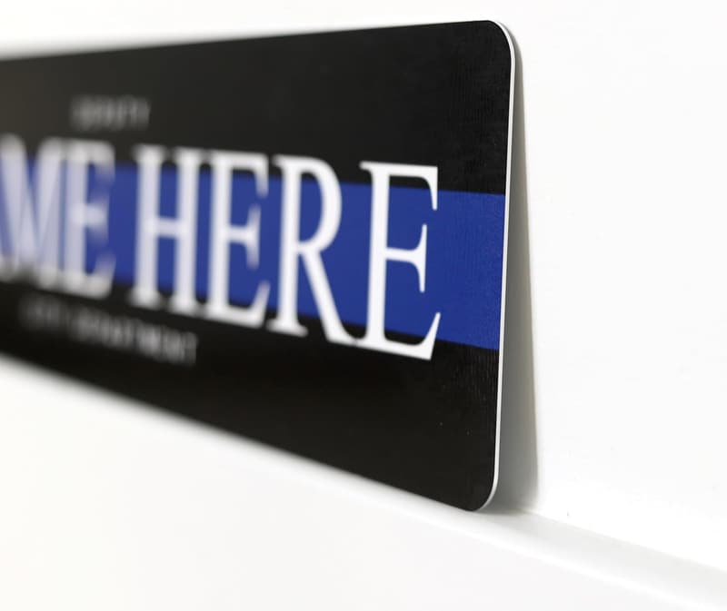 Personalized Metal Sign for Police Academy Graduation