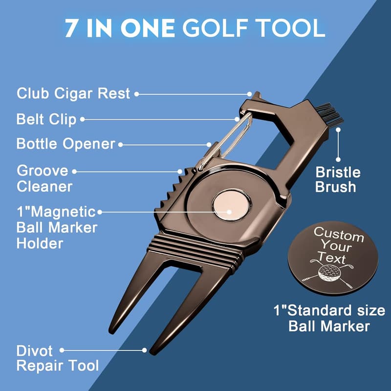 Personalized Golf Divot Tool Set for Men and Dads