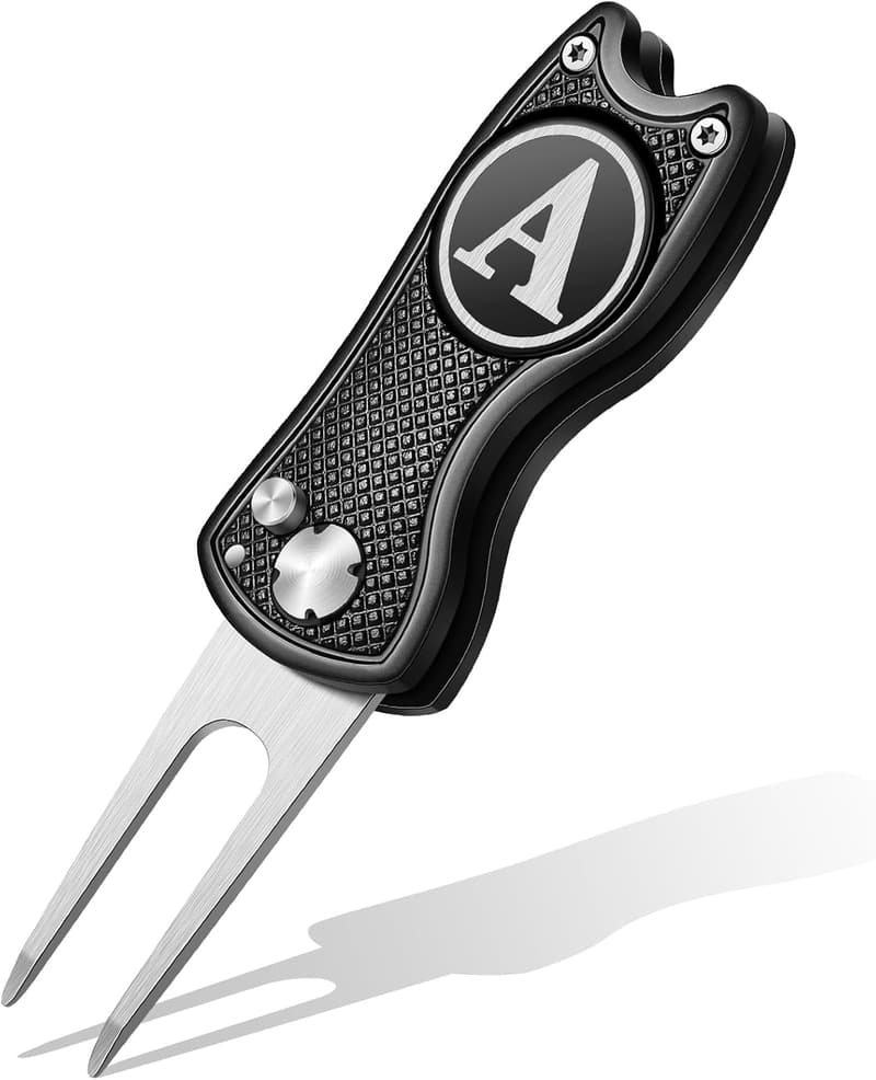 Personalized Golf Divot Repair Tool with Magnetic Ball Marker
