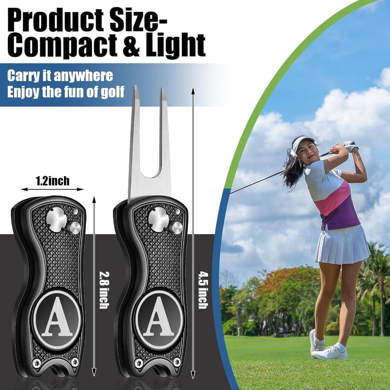 Personalized Golf Divot Repair Tool with Magnetic Ball Marker
